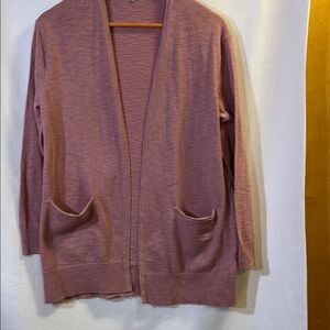 Madewell pink cardigan with Pockets Sz S